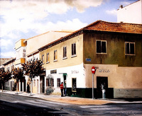Calle San José de Calasanz esquina General Castaños (Librería El Chato)